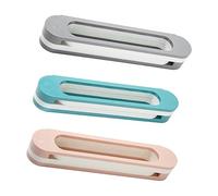Holibanna Scaffale Portaoggetti Da Parete Pieghevole in Materiale Resistente Per Bagno e Ingresso, Porta Pantofole e Porta Asciugamani Compatto Set Da 3 Pezzi (rosa, Blu, Grigio)