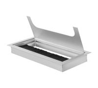 Holibanna Scatola Organizer Alluminio Passacavo Quadrato Elegante per Scrivania Copertura Foro per Ufficio Design Resistente e Stile Raffinato