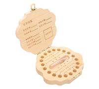 Holibanna Scatola per Dentini da Latte Ragazzo Ragazza Scatolina Porta Dentini da Latte Ricordo Crescita Ragazzo Ragazza Conservazione Decidui Legno Design Elegante