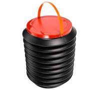 Holibanna Secchio Pieghevole Salvaspazio e Resistente con Coperchio e Manico in Plastica 4l per Campeggio, Viaggio e Generale