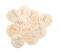 Holibanna Segnali Di Pietra Miliare in Legno Per Ragazzo Ragazza Carte Incise Su Entrambi I Lati Per Servizi Fotografici Accessori Neutri Per Ragazzo Ragazza Maschi E Femmine