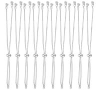 Holibanna Set 10 Pezzi Bracciali Decorativi Regolabili in Metallo per Donna, Braccialetto DIY Decorazione Minimalista e Superficie Liscia, Accessori Creativi per Creazione di Gioielli