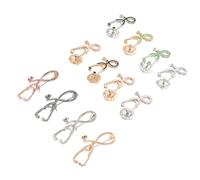 Holibanna Set 12 Spille a Forma di Stetoscopio in Lega Elettrolitica per Studenti di Medicina e Personale Sanitario da Indossare su Abiti e