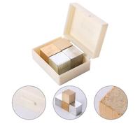 Holibanna Set 4 Pezzi Blocchi di Densità in Rame, Ferro, Alluminio e Legno per Esperimenti Scientifici e Didattici, Strumenti di Fisica per Scuola e Laboratorio Educativo