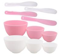 Holibanna Set 6 Pezzi Ciotole in Silicone Per Maschere Viso Fai Da Te, Ciotola e Bastoncino Per Miscelazione Maschere, Resistente, Portatile, Per Trattamenti Di Bellezza a Casa e in Viaggio