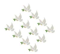 Holibanna Set da 12 Spille da Bavero Colomba della Pace in Lega di Zinco, Design Elegante e Duraturo, per Matrimoni e Funerali