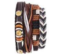 Holibanna Set Da 4 Pezzi Bracciale Intrecciato Retrò Braccialetti Per Le Donne Braccialetto Per Le Donne Furgone Catena Bracciale Vintage Da Donna Tallone Bracciali Uomini