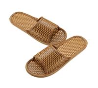 Holibanna Set Di Pantofole in Rattan Intrecciato Sandali Alla Moda Calzature Casual Per Jeans Pantaloncini E Gonne Taglia 42-43 Marrone Chiaro