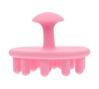 Holibanna Spazzola per Shampoo e Massaggio alla Cute in Silicone Rosa, Pettine per Capelli Multifunzionale, per Relax e Pulizia della Cute, Testa Rotonda, Doppio Uso, Colore Casuale