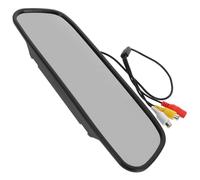 Holibanna Specchietto Retrovisore per Auto con Monitor LCD Display per Telecamera e Video Visione Posteriore con Doppio Ingresso per Sicurezza Durante Manovra
