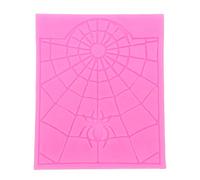Holibanna, stampo in silicone per decorazione torte, per Halloween, a ragnatela e una torta a forma di ragno, in pizzo, colore: rosa