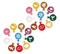 Holibanna Stencil per Caffè Riutilizzabili 20 Pezzi in Plastica per Latte Art e Spray al Cioccolato, Modelli per Decorare Cappuccino, Biscotti e Torte, Kit per Bar e Cucina