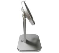 Holibanna Supporto di Ricarica Wireless in Lega di Alluminio Argento | Struttura a Basetta, Supporto Stabile per Scrivania, per Ufficio e Videochiamate, Staffa