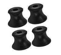 Holibanna Supporto e Terapia del Suono per per Accordatura Strumenti Musicali in Gomma Nero 4 Pezzi, Base Multifunzionale Tuning Diapason per Diapason