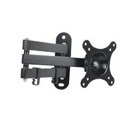 Holibanna Supporto Parete Tv in Staffa Fissa con per Monitor LCD LED Montaggio con Regolazione Laterale Capacità Design Salvaspazio Nero