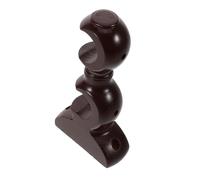 Holibanna Supporto per Asta di Doppia in Legno Staffa Persiane Facile Installazione A Parete Compatibile Binario per Tende Asta Romana