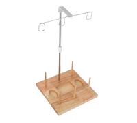 Holibanna Supporto per Fili Legno Massiccio Portarotoli per Macchine da Cucire Domestiche Organizer per Coni Migliora La Precisione delle Cuciture e Lefficienza Delloverlock