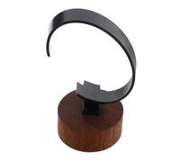 Holibanna Supporto Per Orologi Nero Con Base Legno Di Noce Nero Espositore Multifunzionale Per Orologi e Gioielli Design Elegante Per Casa e Negozio