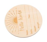 Holibanna Targhette Legno Per Annuncio Di Nascita Segni Personalizzati Per Foto e Ricordi Decorazioni Uniche Per Asilo Nido e Battesimo