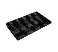 Holibanna Vassoio Organizer di Denaro 5 Scomparti Banconote e Contanti Cassetto per 4 Scomparti Monete, Porta Soldi Sostitutivo Nero per Registratore di Cassa per Negozi e Punti