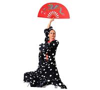 Holibanna Ventaglio per Arti Marziali Ventaglio Taichi Rosso per Performance Kung Fu Facile da Aprire e Chiudere Decorativo e Senza Sostanze Tossiche