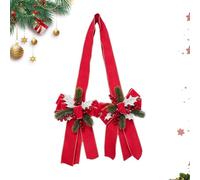 Holiday Bows Christmas Decorations - 55 Inch Giant Tree Bow With Red Berrie | Holiday Bows Christmas Decorations - Grande Statement Design, ideale per decorare l'albero Toppers, anteriori porte