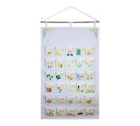 Holiday Countdown Calendar - 30 Days Cloth Wall Ornaments, Fun Activity Calendar With Pockets | Home Apartment School Party Celebration Family Gathering