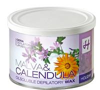 Holiday Depilatori | Cera Depilatoria Liposolubile SPECIAL FLAVOUR Malva e Calendula 400 ml (Box 3 Barattoli)