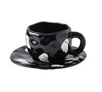 Holiday Drinkware | Halloween Mug, 320ml Ceramic Irregular Drinking Cups | Halloween Wine Milk Beer Juice Tea Collectors Students Teachers Living Room Office Restaurant Hotel Study Fall Gatherings