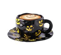 Holiday Drinkware | Halloween Mug, 320ml Ceramic Irregular Drinking Cups | Halloween Wine Milk Beer Juice Tea Collectors Students Teachers Living Room Office Restaurant Hotel Study Fall Gatherings