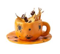 Holiday Drinkware | Halloween Mug, 320ml Ceramic Irregular Drinking Cups | Halloween Wine Milk Beer Juice Tea Collectors Students Teachers Living Room Office Restaurant Hotel Study Fall Gatherings