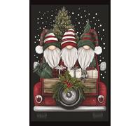 Holiday Gnomes Black Background Dot Grid Journal: A Festive Winter Notebook for Holiday Lovers, Students, and Creative Writing