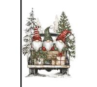 Holiday Gnomes White Background Dot Grid Journal: A Cheerful Winter Notebook for Christmas Lovers, Students, and Creative Writing