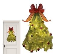Holiday Pine Swag - Decorazione natalizia illuminata, verde realistico con luci a LED per interni ed esterni, camino, veranda, porta, cucina, finestra, camino, centrotavola stagionale