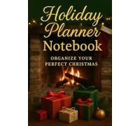 Holiday Planner Notebook: Cozy Fireplace Cover