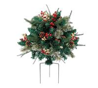 Holiday Planter Filler, Artificial Christmas Tree Urn Filler, Pine Tree Urn Filler, Stable Christmas Urn Filler, Realistic Small Christmas Tree, Providing a Cheerful Ambiance to Your Home’s Entryway