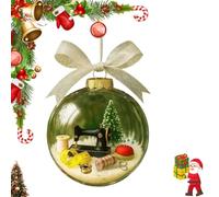 Holiday Sewing Ornament, Christmas Decorations, Personalized Quilter Christmas Keepsake, Sewer Gift, Sewings Lovers Gift for Quilter, Seamstress Acrylic Ornaments Xmas Tree Decor(Stylea,1pc)