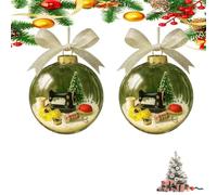 Holiday Sewing Snow Globe Ornament, Vintage Sewing Machine Christmas Tree Decoration, Retro Sewings Machine - Themed Holiday Cozy Wishes for Sewists or Families,Friends (04)