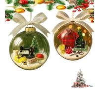 Holiday Sewing Snow Globe Ornament, Vintage Sewing Machine Christmas Tree Decoration, Retro Sewings Machine - Themed Holiday Cozy Wishes for Sewists or Families,Friends (05)