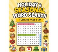 Holiday Word Search Adventures for Kids: Large Print Puzzles with Simple Outlines and Educational Labels for Ages 6-10