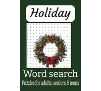 Holiday Word Search Puzzle Book: Word search with easy to read print about Holidays, Winter, Christmas 6x9 inches, 110 pages | 50+ puzzles… Gift for vacations, holidays, and free time