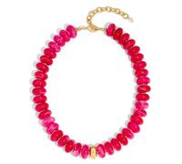 HolidayQbee Collana con perline da donna con perline grosse collana girocollo Boho ovale perline collane moda moda moda estate spiaggia gioielli regali, Resina, Non pietra preziosa