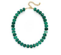 HolidayQbee Collana di perline per le donne Boho Bead Gemstone Chunky collana grande collana di perline moda moda estate collane gioielli regali, Resina, Non pietra preziosa