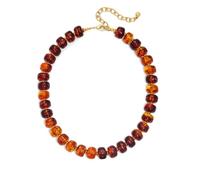 HolidayQbee Collana di perline per le donne Boho Bead Gemstone Chunky collana grande collana di perline moda moda estate collane gioielli regali, Resina, Nessuna pietra preziosa