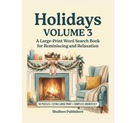 Holidays: A Large-Print Word Search Book for Reminiscing and Relaxation