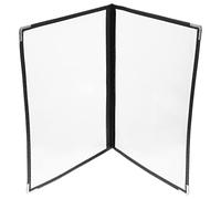 HOLIDYOYO 1 pezzo Porta Menu Trasparente PVC per Ristoranti Folder Menu Personalizzabile Pagine e per Esposizione Chiara e Resistente All