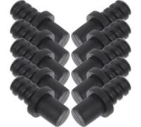 HOLIDYOYO 10 Pezzi Adattatore di Ricambio per Manico Scopino Wc in Plastica Resistente Connettore Autobloccante a Vite per Accessori Spazzole Wc Compatibile Vari Modelli per Uso Bagno