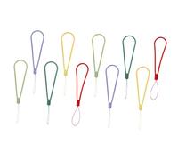 HOLIDYOYO 10 pezzi Laccio in Silicone Decorativo Tracolla con Tessitura Elegante Resistente e Morbido per Smartphone Fotocamere e Portachiavi Colori Mix Tè Rosso e Giallo