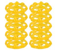 HOLIDYOYO 10 Pezzi Maniglie per Rubinetto Esterno in Ghisa Gialla Set da 10 Pezzi, Volantino di Ricambio per Valvola a Saracinesca, Maniglia Robusta per Tubi Dell’acqua da Giardino,