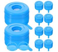 HOLIDYOYO 10 pezzi Tappi per Boccioni Acqua Riutilizzabili Tappi in Plastica Spessi da Cappucci di Ricambio per Brocche e Bottiglie Chiusura Ermetica per Contenitori di Bevande